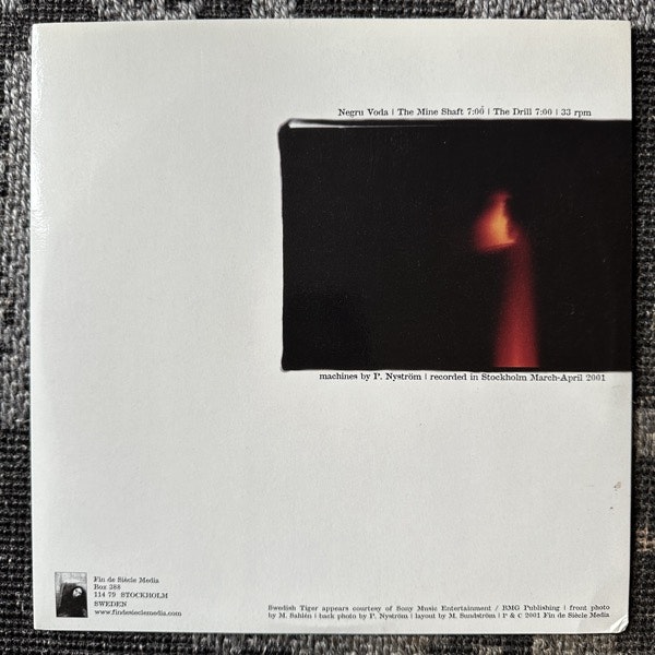 DES ESSEINTES / NEGRU VODA Split (Fin De Siècle Media - Sweden original) (VG+/NM) 10"