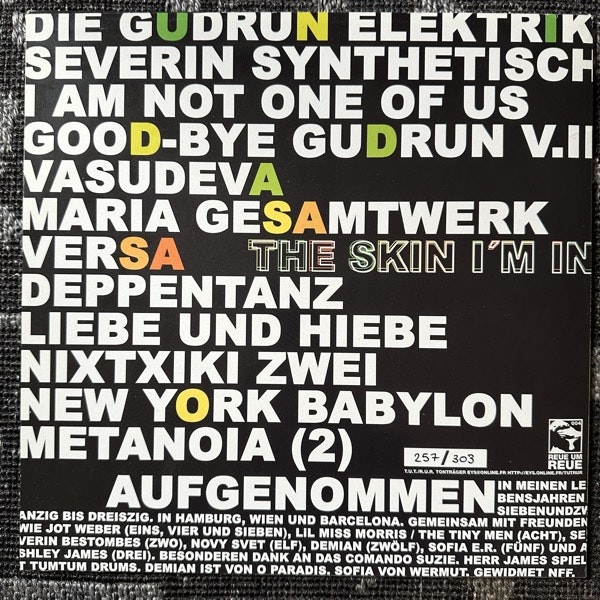 UNIDAD SASAO The Skin I'm In (Yellow vinyl) (Reue Um Reue - Germany original) (VG+/NM) LP