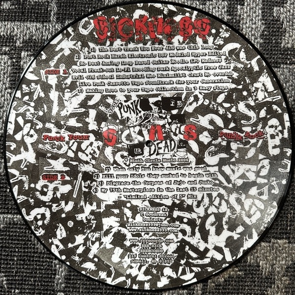 SICKNESS Fuck Your Punk Rock! (RRRecords - USA original) (EX) PIC LP