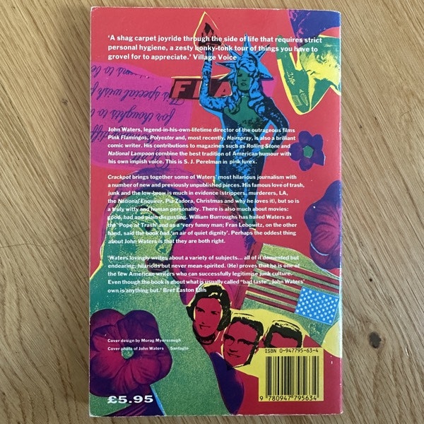JOHN WATERS Crackpot (Early print) (VG+) BOOK