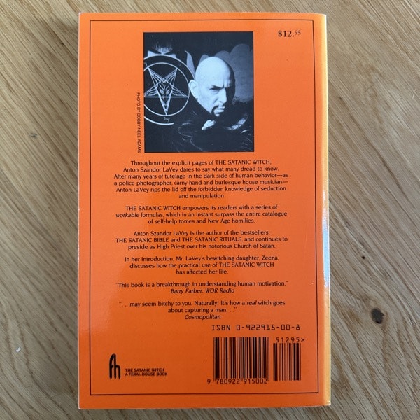 SATANIC WITCH, the Anton Szandor LaVey (Reprint) (EX) BOOK