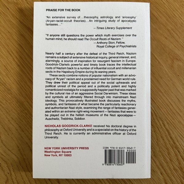 OCCULT ROOTS OF NAZISM (Reprint) (NM) BOOK