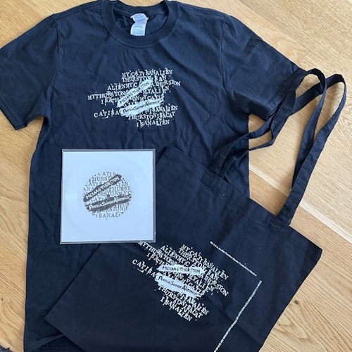 MY CAT IS AN ALIEN, THURSTON MOORE PoesiaSonorAlienica (Opax - Europe original) (NM/EX) FLEXI 7", T-SHIRT, BAG