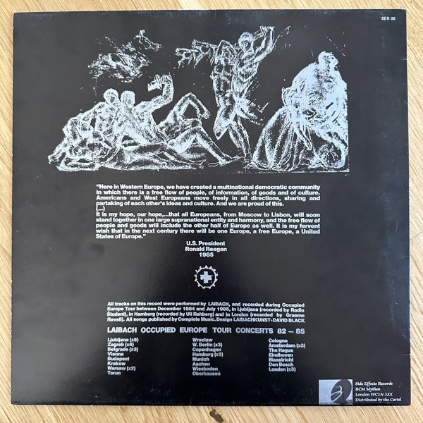 LAIBACH The Occupied Europe Tour 1985 (Side Effects - UK original) (VG+/EX) LP