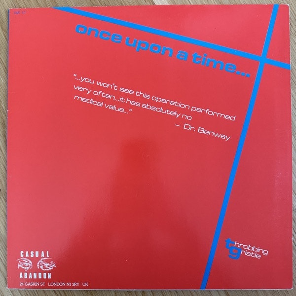 THROBBING GRISTLE Once Upon A Time... (Casual Abandon – UK original) (VG+/EX) LP