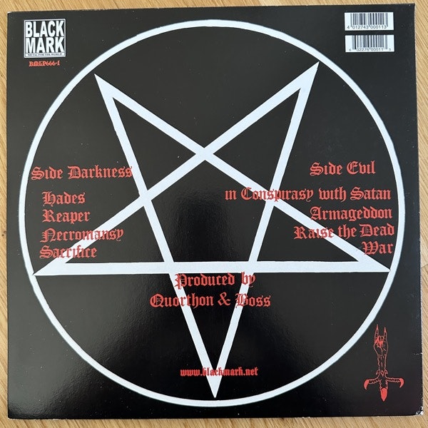 BATHORY Bathory (Clear vinyl) (Black Mark - Sweden 2003 reissue) (VG+/EX) LP