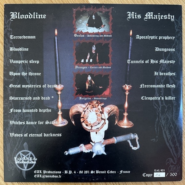 SVARTSYN Bloodline / His Majesty (End All Life - France original) (EX) 2LP