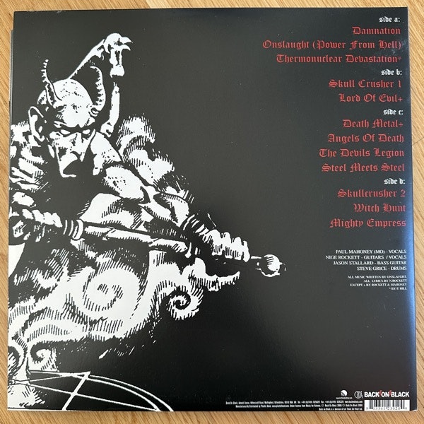 ONSLAUGHT Power From Hell (Purple vinyl) (Back On Black - UK reissue) (EX) 2LP