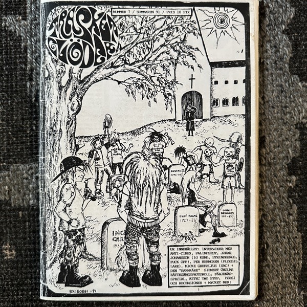 TRÄSKET GLÖDER Nr 7 1991 (VG+) FANZINE