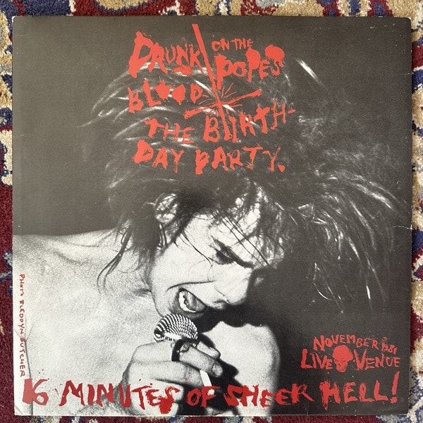 BIRTHDAY PARTY, the / LYDIA LUNCH Drunk On The Pope's Blood / The Agony Is The Ecstacy (4AD - UK original) (VG+/VG) 12" EP
