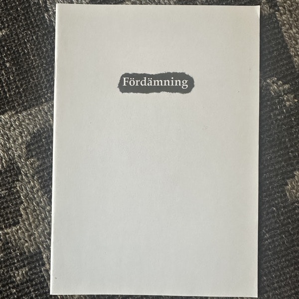 FÖRDÄMNING #1 (EX) FANZINE