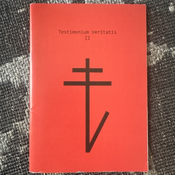 TESTIMONIUM VERITATIS #2 (VG+) FANZINE