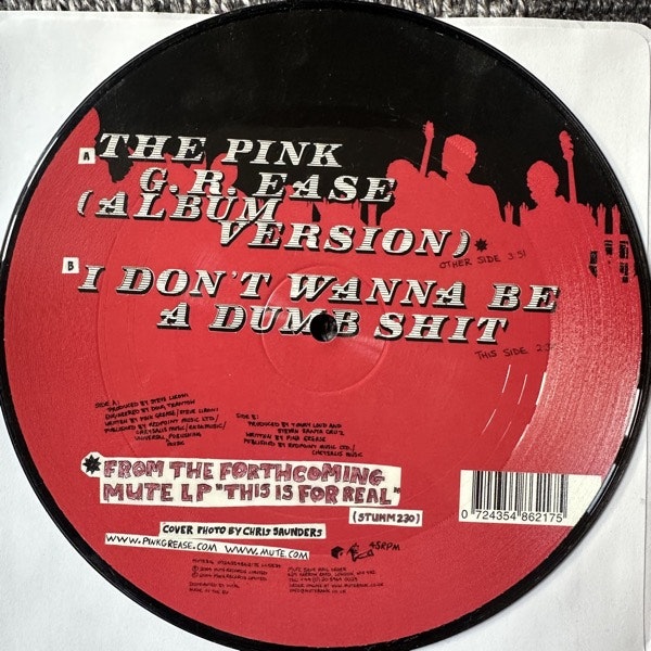 PINK GREASE The Pink G.R.EASE (Mute - Europe original) (EX) PIC 7"
