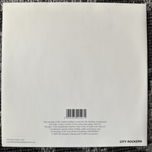 SUNSHINE UNDERGROUND, the Put You In Your Place (City Rockers - UK original) (EX) 7"
