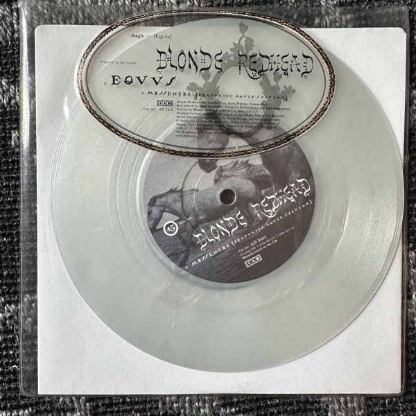 BLONDE REDHEAD Equus (Silver vinyl) (EX/NM) 7"