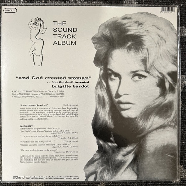 SOUNDTRACK Paul Misraki – And God Created Woman (Red vinyl) (Dagored – Italy reissue) (EX) LP
