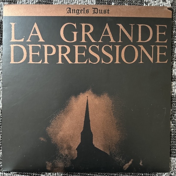 ANGELS DUST The Great Depression (French sleeve. Gold/red vinyl.) (Hit+Run – USA original) (VG+/EX) 10"