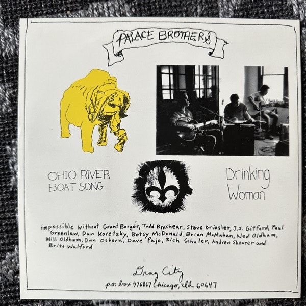 PALACE BROTHERS Ohio River Boat Song (Drag City - USA 90's reissue) (VG+/EX) 7"