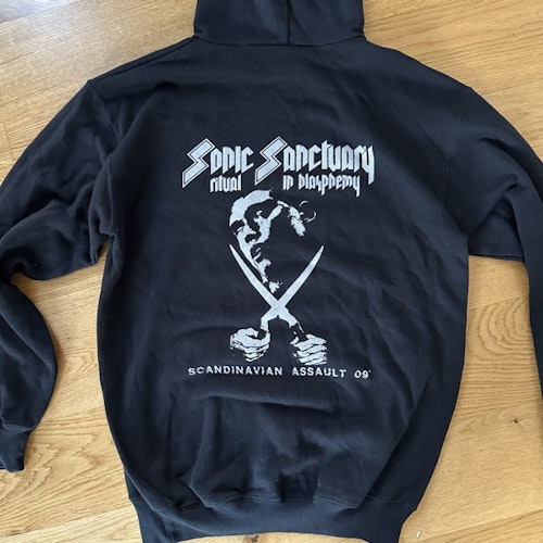 SONIC RITUAL / SANCTUARY IN BLASPHEMY Scandinavian Assault '09 (S) (USED) HOODIE