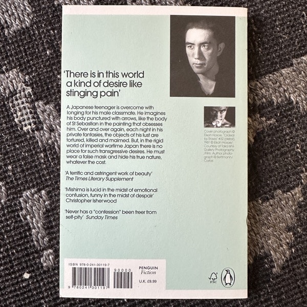 YUKIO MISHIMA Confessions of a Mask (Penguin Classics) (EX) BOOK