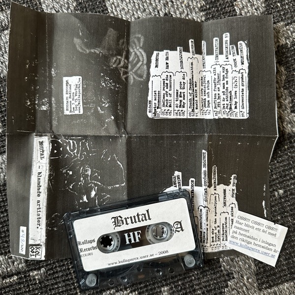 VARIOUS Brutal (Kollaps - Sweden original) (NM) TAPE
