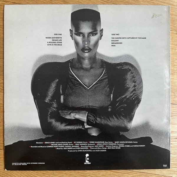 GRACE JONES Warm Leatherette (Island - Scandinavia original) (VG+/VG) LP