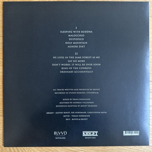 KRIGET Dystopico (BLVVD - Sweden original) (EX/VG+) LP