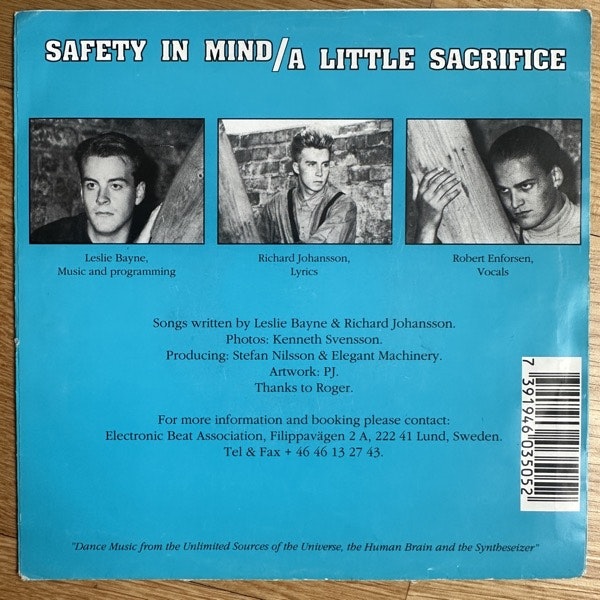 ELEGANT MACHINERY Safety In Mind (Electronic Beat Association – Sweden original) (VG) 7"