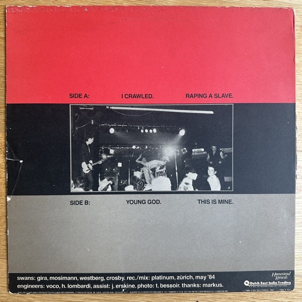 SWANS Young God (Homestead - USA original) (VG/VG+) 12" EP