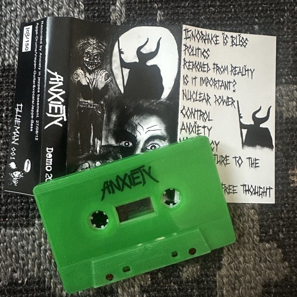 ANXIETY Demo 2012 (Glue Man - Sweden original) (NM) TAPE