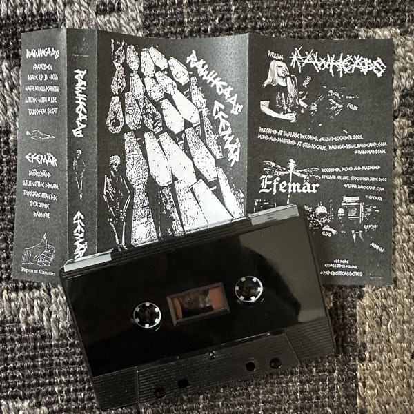 RAWHEADS / EFEMÄR Split (Papercut - Sweden original) (NM) TAPE