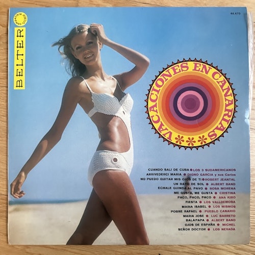 VARIOUS Vacaciones En Canarias (Belter - Spain original) (VG+/VG) LP