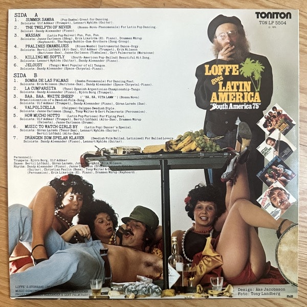 LOFFE GOES LATIN AMERICA South America 75 (Toniton - Sweden original) (EX/VG+) LP