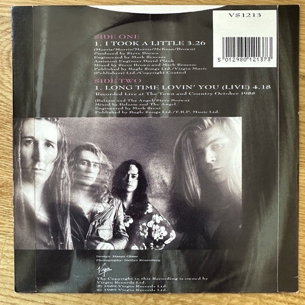 BALAAM AND THE ANGEL I Took A Little (Virgin - UK original) ( EX/VG+) 7"