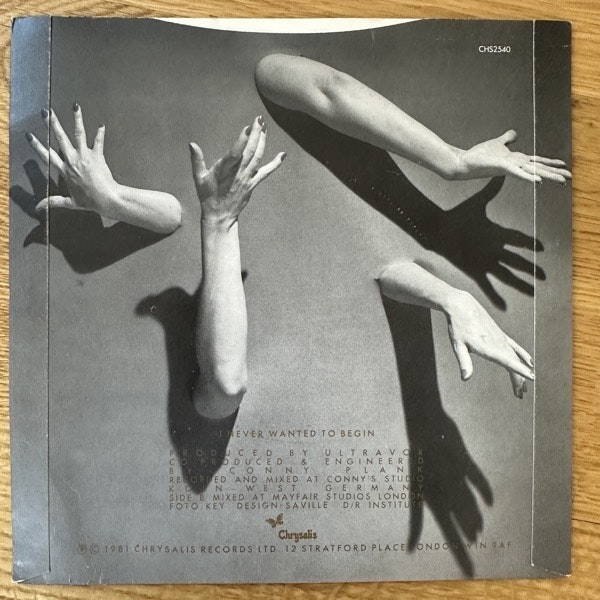 ULTRAVOX The Thin Wall (Chrysalis - UK original) (VG+/EX) 7"