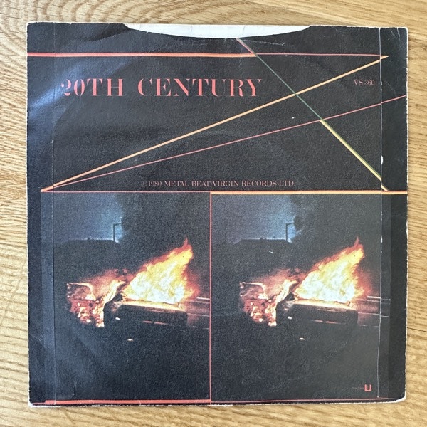 JOHN FOXX Burning Car (Virgin - UK original) (VG/VG+) 7"