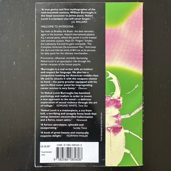 NAKED LUNCH William S. Burroughs (EX) BOOK