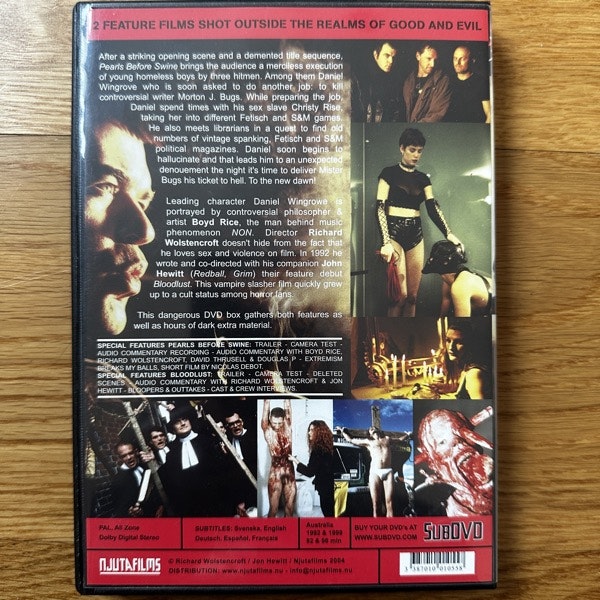 PEARLS BEFORE SWINE / BLOODLUST (Njuta Films) (NM) 2xDVD