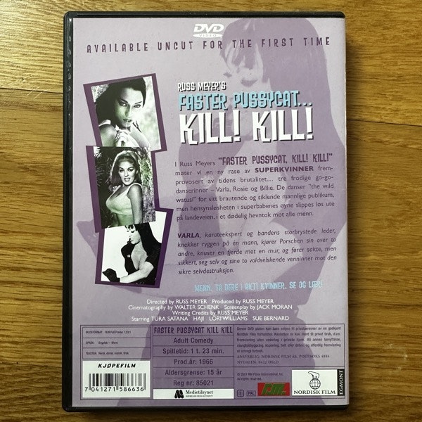 FASTER PUSSYCAT... KILL! KILL! Russ Meyer (NM) DVD