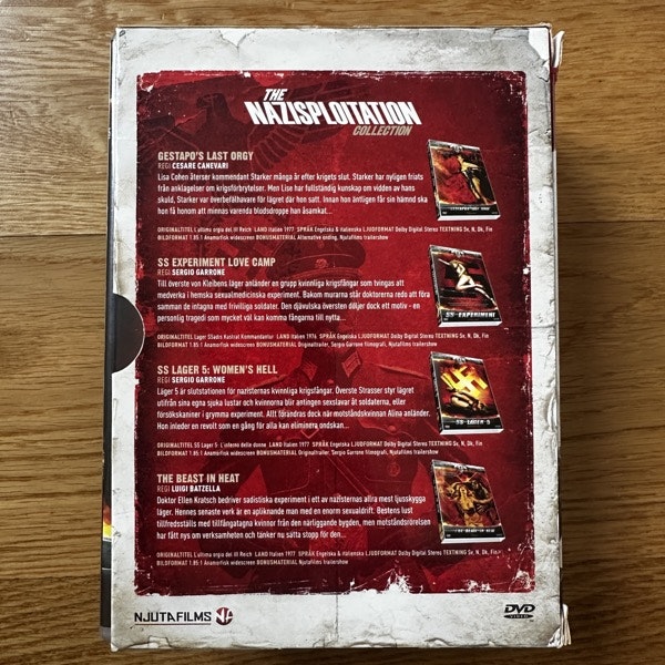 NAZISPLOITATION COLLECTION, the (Njuta Films) (VG+/NM) 4xDVD BOX
