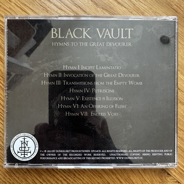 BLACK VAULT Hymns To The Great Devourer (Dunkelheit - Germany original) (NM) CD