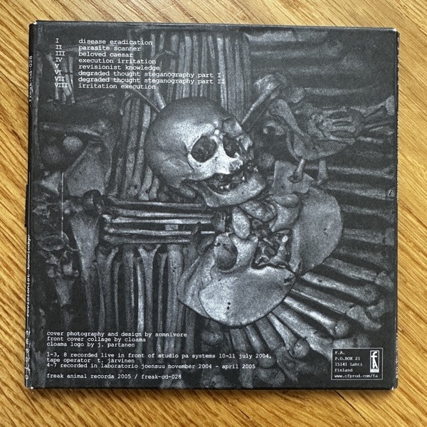 CLOAMA Revisionist Knowledge (Freak Animal - Finland original) (EX) CD