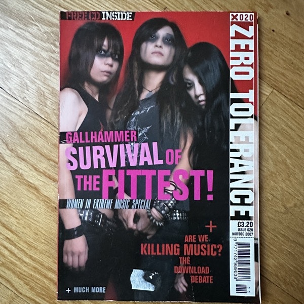ZERO TOLERANCE Issue 20 (VG+) MAGAZINE