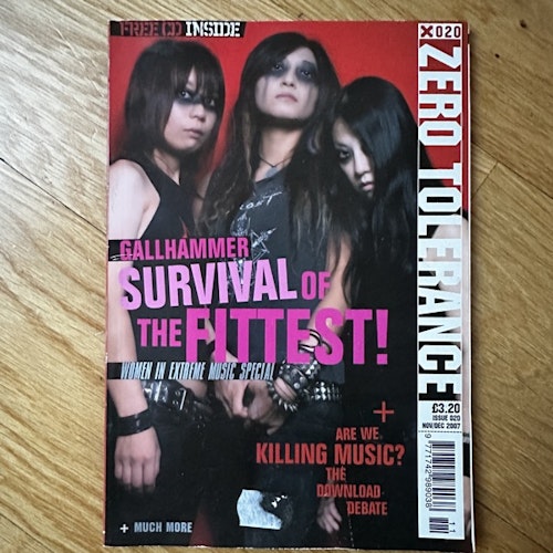 ZERO TOLERANCE Issue 20 (VG+) MAGAZINE