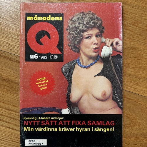 MÅNADENS Q Nr 6 1982 (VG+) MAGAZINE