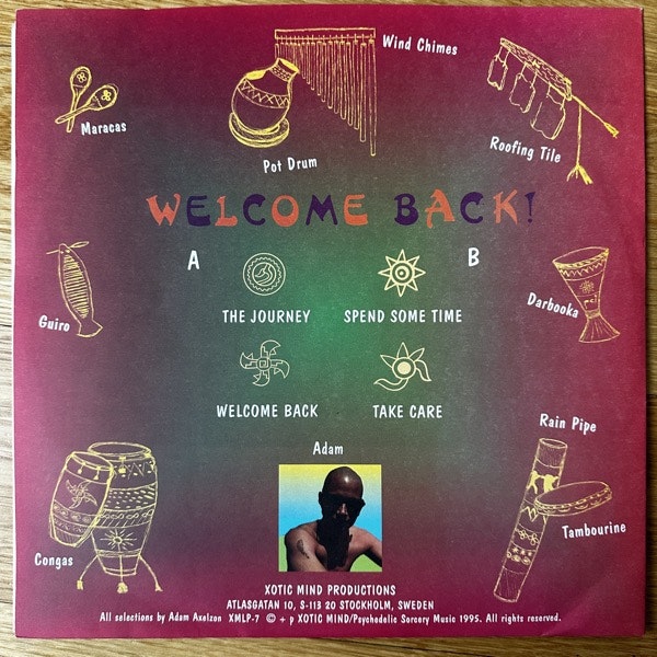 ADAM AXELZON Welcome Back! (Xotic Mind - Sweden original) (EX/VG+) LP