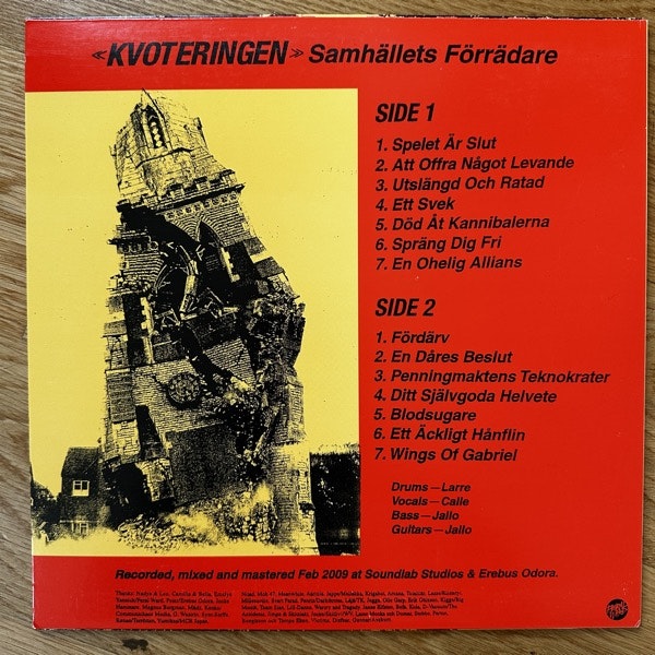KVOTERINGEN Samhällets Förrädare (Feral Ward - USA original) (EX) LP