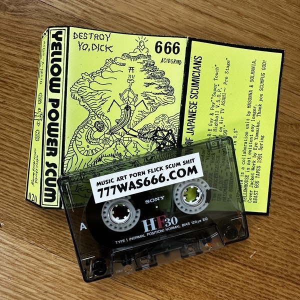 VARIOUS Yellow Power Scum (777was666 - Japan reissue) (NM) TAPE