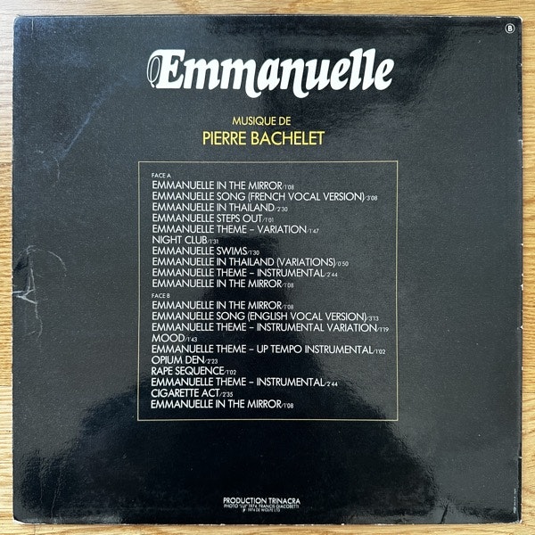SOUNDTRACK Pierre Bachelet – Emmanuelle (Barclay - France original) (VG+) LP