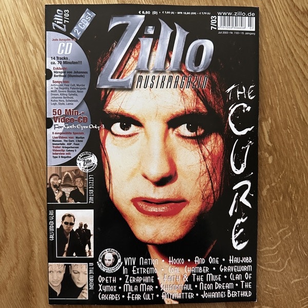 ZILLO MUSIKMAGAZIN #7 2003 (EX) MAGAZINE + CD and VCD